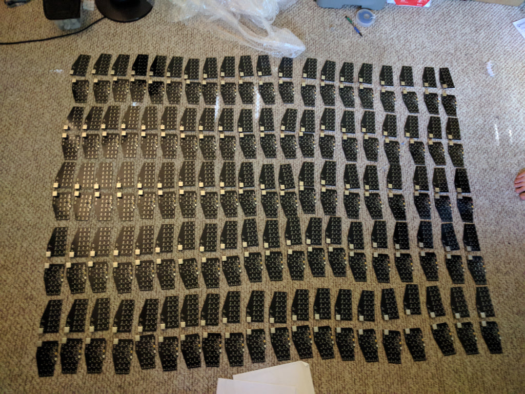 PCBs cut and jacks snapped in